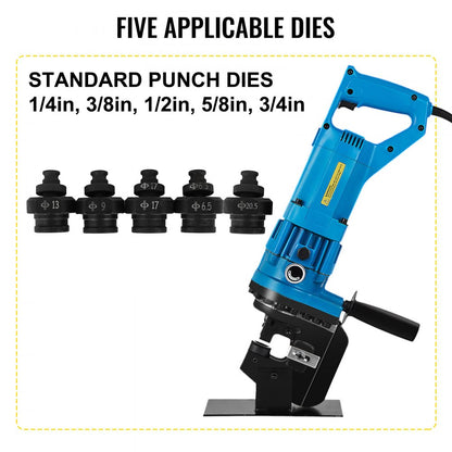 MPH-20 - Powerful 900W Hydraulic Hole Puncher for 1/4" Materials