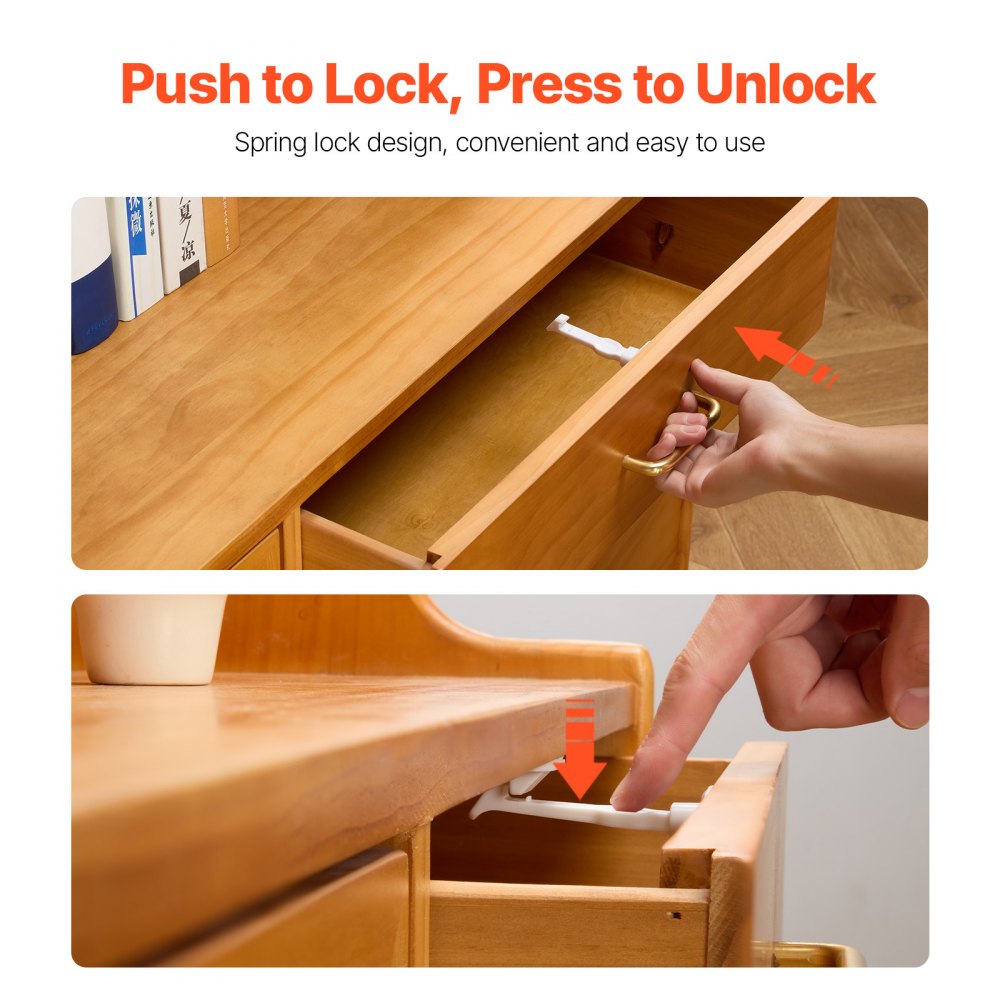 HG003 - Child Safety Cabinet Locks - Easy Install & Invisible Design