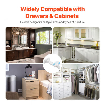 HG003 - Child Safety Cabinet Locks - Easy Install & Invisible Design