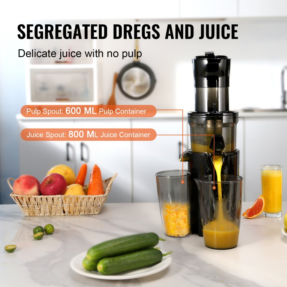 SJ-003 - Compact 7"x5.8"x17.4" VEVOR Juicer with 2.6" Feed Chute
