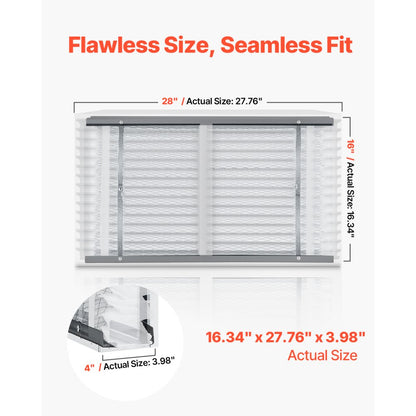 SEN-01 - 16 x 28 x 4 MERV 11 Electrostatic HVAC Filters (2-Pack)