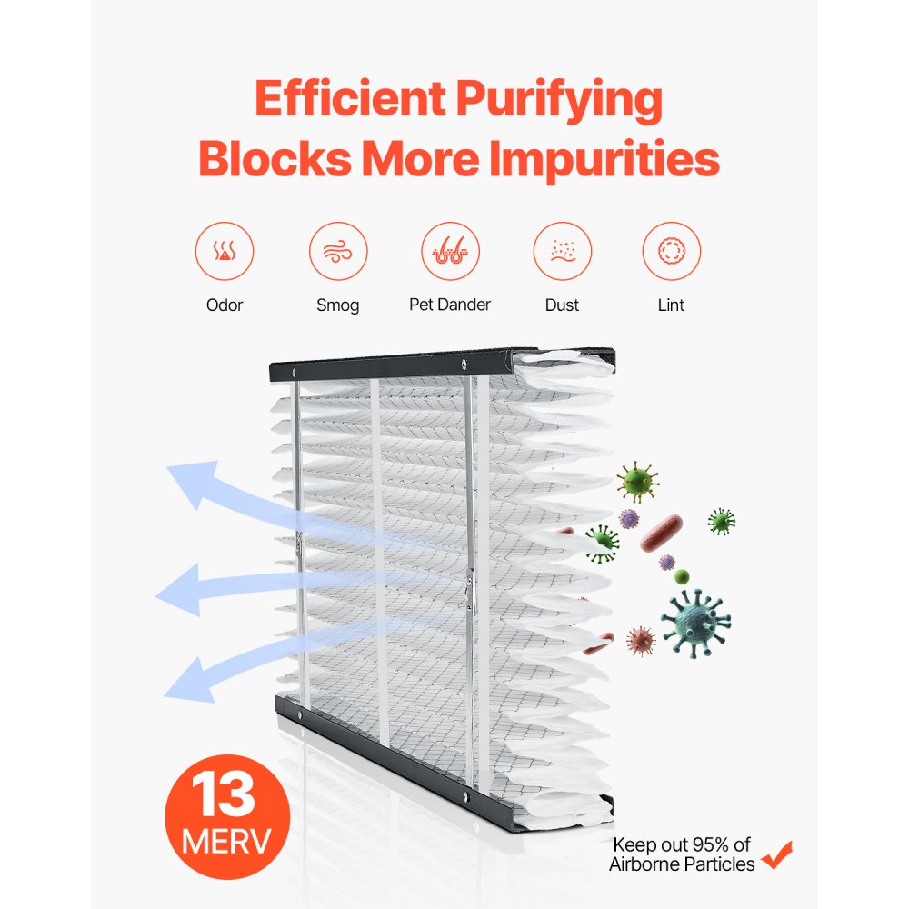 SEN-02 - MERV 13 16x28x4 Electrostatic Air Filter 2-Pack