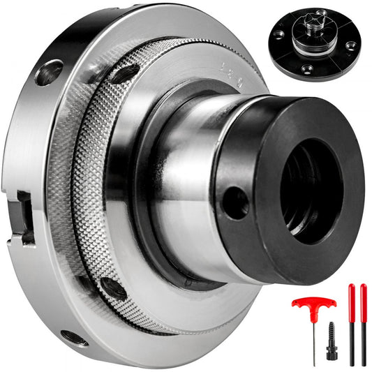 010834741628 - 4" VEVOR Self-Centering Mini Wood Lathe Chuck with Precision Jaws