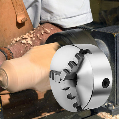 K11-200 - 8" Self-Centering Steel Lathe Chuck for Versatile Use