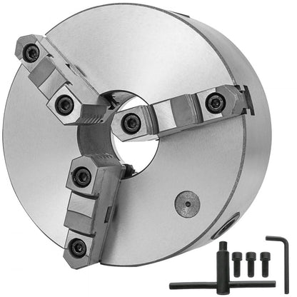 K11-250A - 10" Hardened Steel Lathe Chuck with Self-Centering Jaws