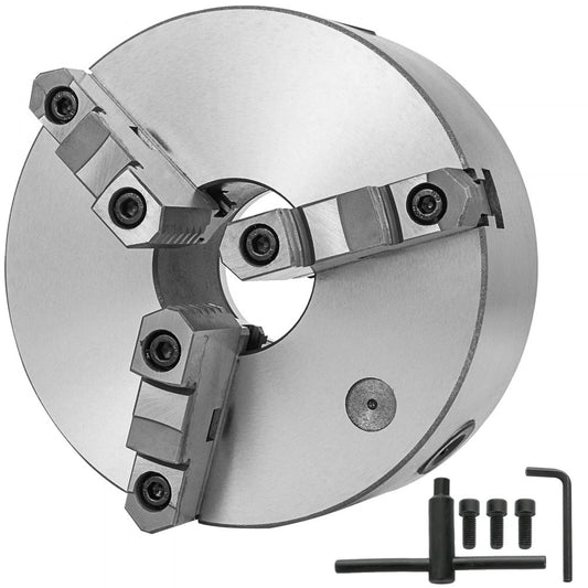 K11-250A - 10" Hardened Steel Lathe Chuck with Self-Centering Jaws