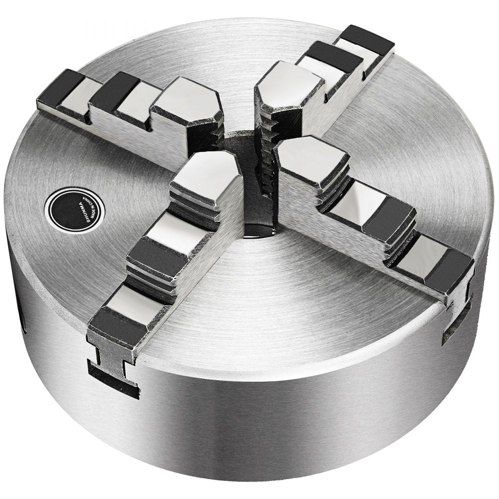 010147920367 - 6.3" VEVOR 4-Jaw Lathe Chuck in Hardened Steel