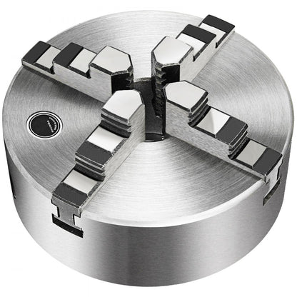010147920367 - 6.3" VEVOR 4-Jaw Lathe Chuck in Hardened Steel