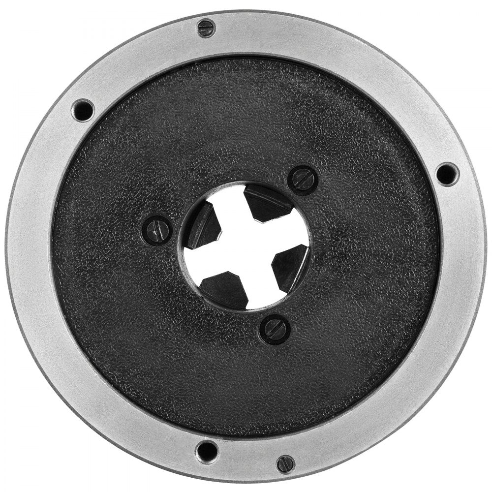 010147920367 - 6.3" VEVOR 4-Jaw Lathe Chuck in Hardened Steel