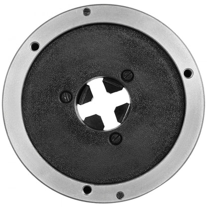 010147920367 - 6.3" VEVOR 4-Jaw Lathe Chuck in Hardened Steel