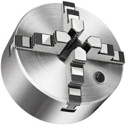 010147920367 - 6.3" VEVOR 4-Jaw Lathe Chuck in Hardened Steel