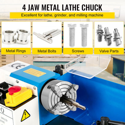 010411144252 - 5-Inch Cast Iron 4-Jaw Lathe Chuck for Precision Machining