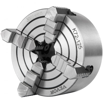 010411144252 - 5-Inch Cast Iron 4-Jaw Lathe Chuck for Precision Machining