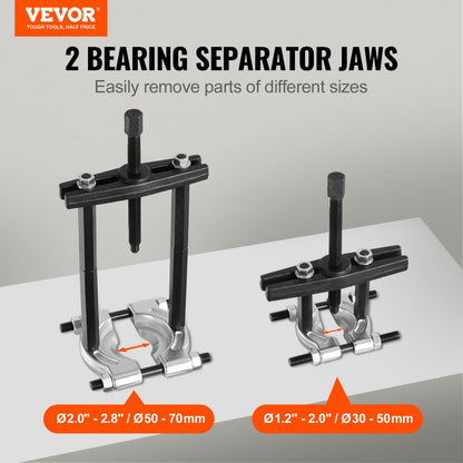 ZX-B012 - 14-Piece Bearing Puller Kit, 5 Ton Capacity, Durable Steel
