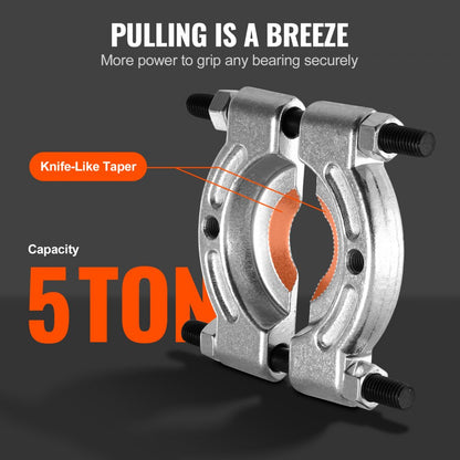 ZX-B012 - 14-Piece Bearing Puller Kit, 5 Ton Capacity, Durable Steel