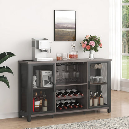 07920002000060101 - 47"x15.7" VEVOR Industrial Bar Cabinet with LED & Wine Rack
