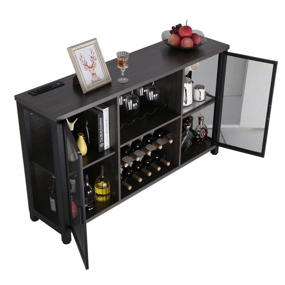07920002000060101 - 47"x15.7" VEVOR Industrial Bar Cabinet with LED & Wine Rack