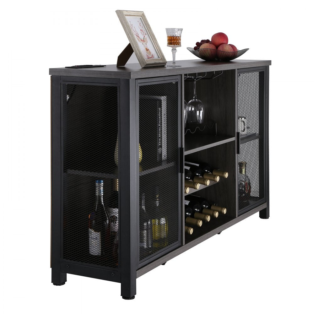 07920002000060101 - 47"x15.7" VEVOR Industrial Bar Cabinet with LED & Wine Rack