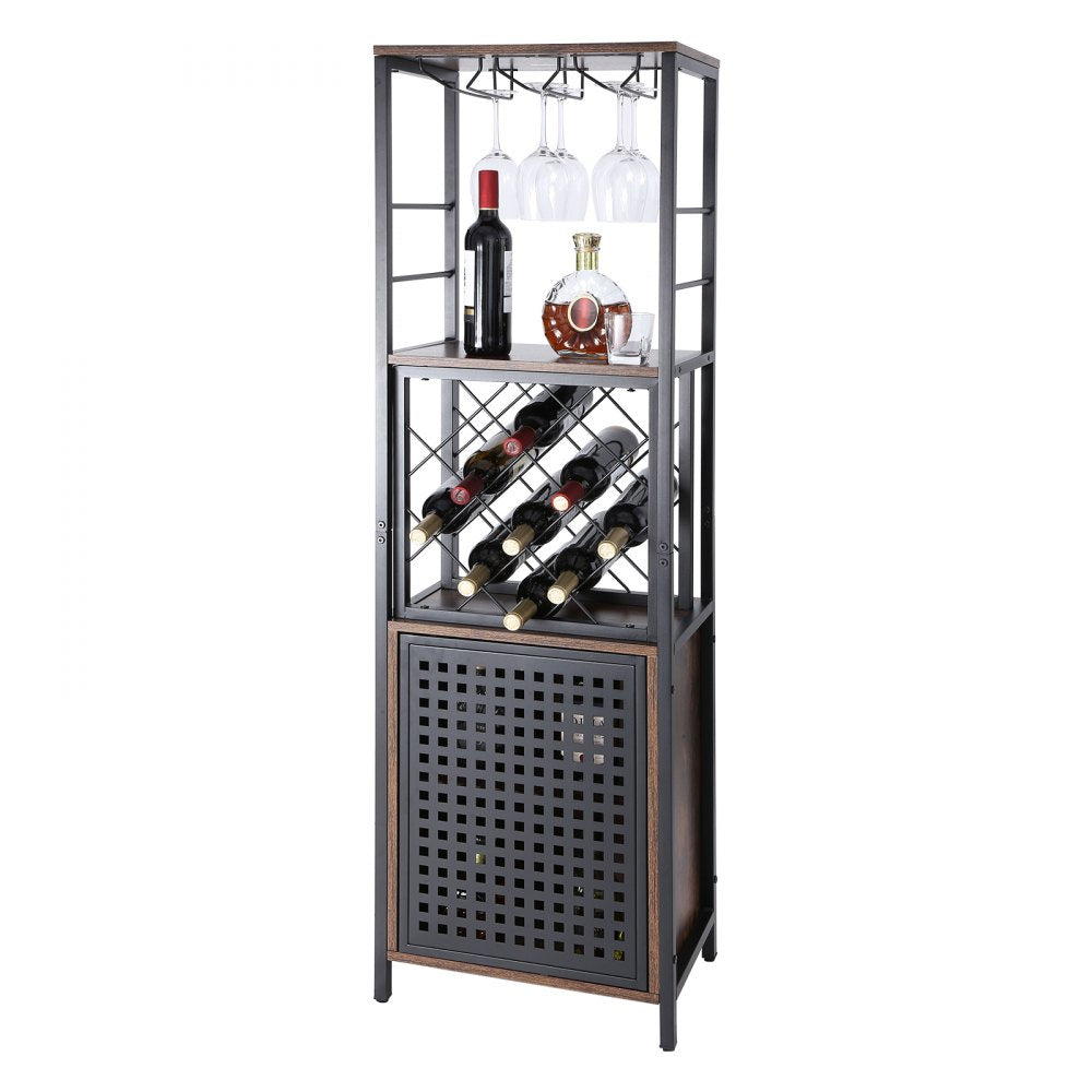 07920003005010101 - 18 Inch Stylish VEVOR Bar Cabinet for 13 Bottles & Glasses