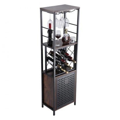07920003005010101 - 18 Inch Stylish VEVOR Bar Cabinet for 13 Bottles & Glasses