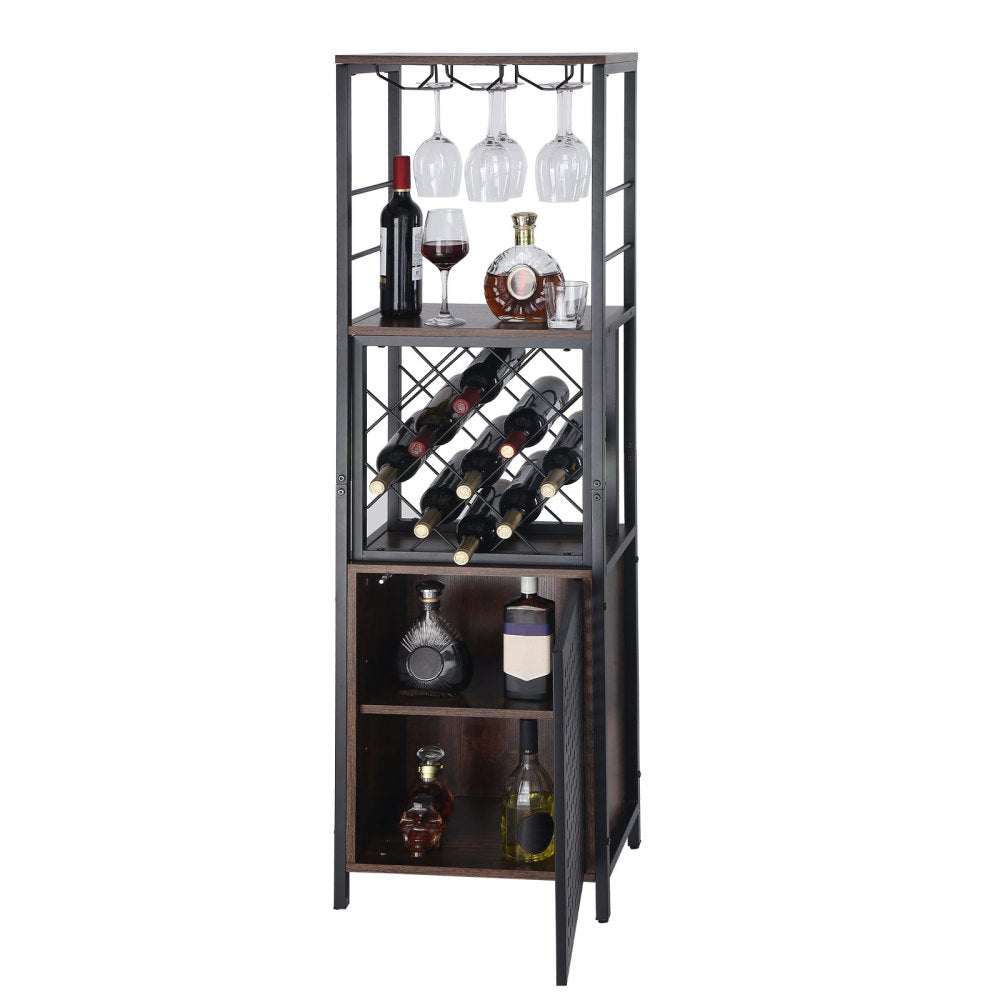 07920003005010101 - 18 Inch Stylish VEVOR Bar Cabinet for 13 Bottles & Glasses