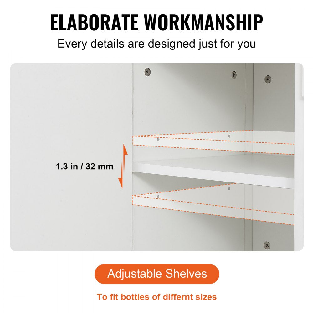 07920004003020101 - 55" Industrial Bar Cabinet with Open Storage & 250 lb Capacity