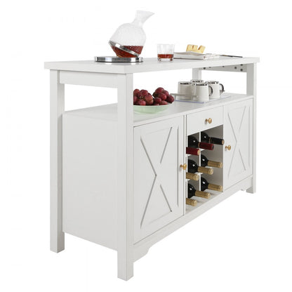 07920004003020101 - 55" Industrial Bar Cabinet with Open Storage & 250 lb Capacity