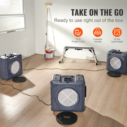 ZHP2301-550 - VEVOR 3-Stage Air Scrubber for Improved Air Quality