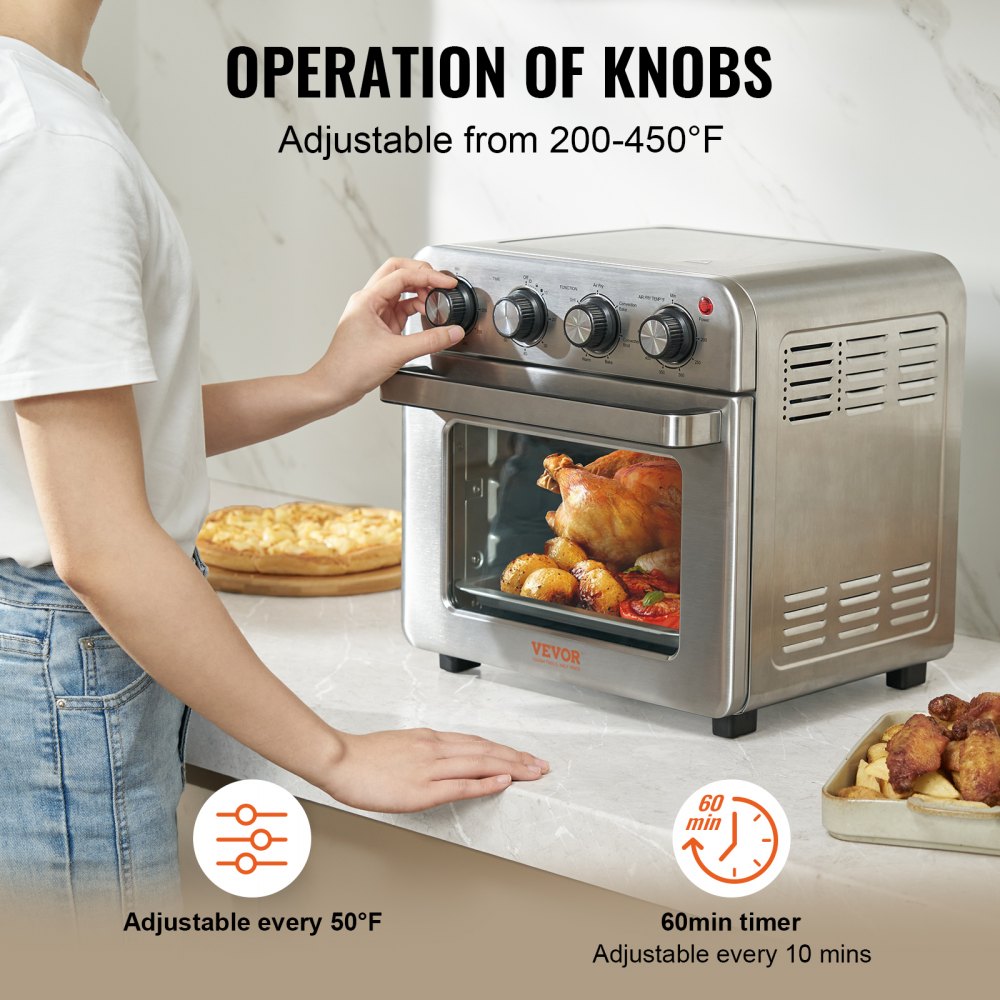 TM184-E - 18L Stainless Steel 7-in-1 Air Fryer Toaster Oven