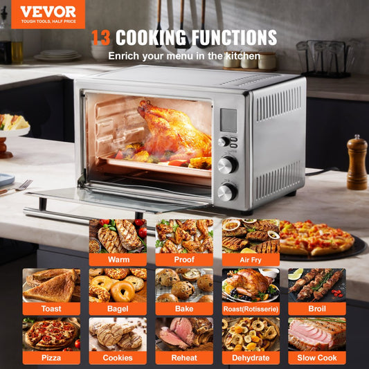 TE283-D - 13-in-1 Air Fryer Oven with Touchscreen, 1800W Power