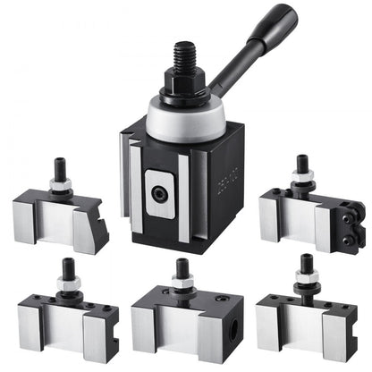 250-100(6) - Durable 6-Piece Quick Change Tool Post Set for 6"-12" Lathes