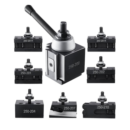 250-200(8) - 8-Piece Quick Change Tool Post Set for 10-15 inch Lathes