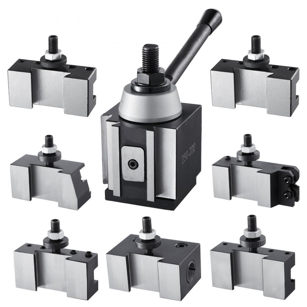 250-200(8) - 8-Piece Quick Change Tool Post Set for 10-15 inch Lathes