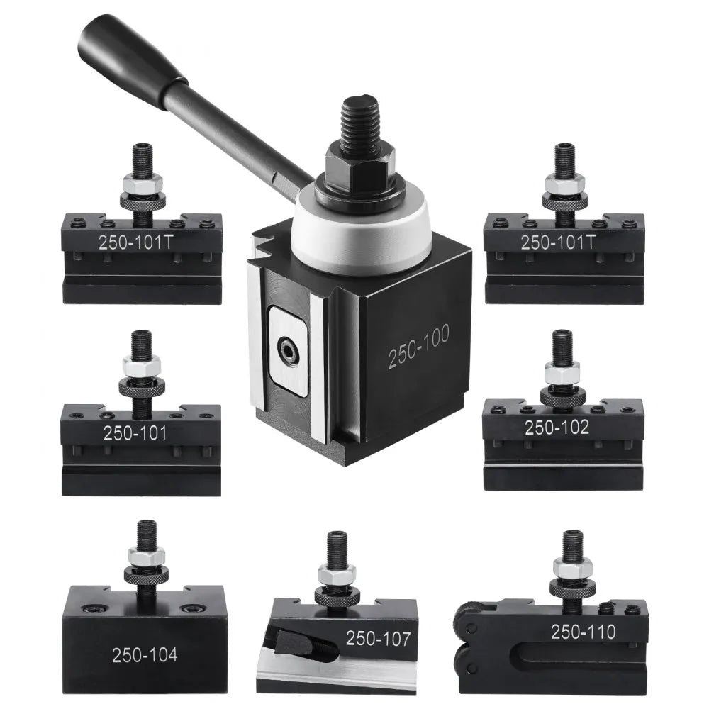 250-100(8) - 8-Pc Tool Post Set for 6"-12" Mini Lathes