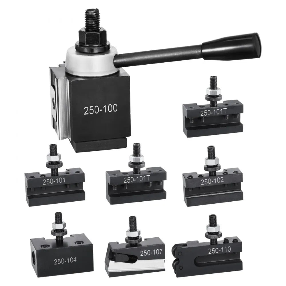 250-100(8) - 8-Pc Tool Post Set for 6"-12" Mini Lathes