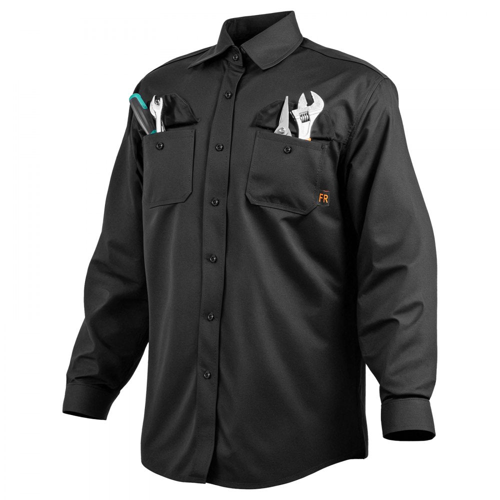 AP-6832 - 7oz Cotton Flame-Resistant Welding Jacket, XXL Size