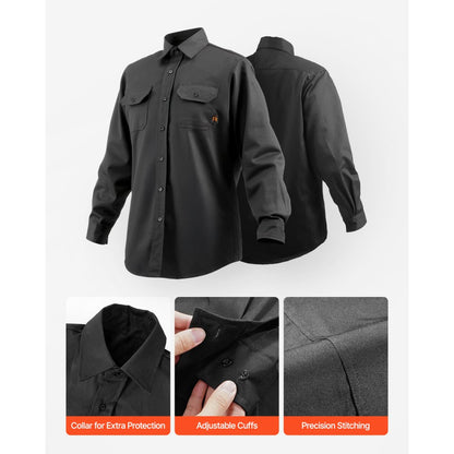 AP-6832 - 7oz Cotton Flame-Resistant Welding Jacket, XL Size