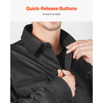 AP-6832 - 7oz Flame-Resistant Welding Jacket with Adjustable Cuffs & Pockets