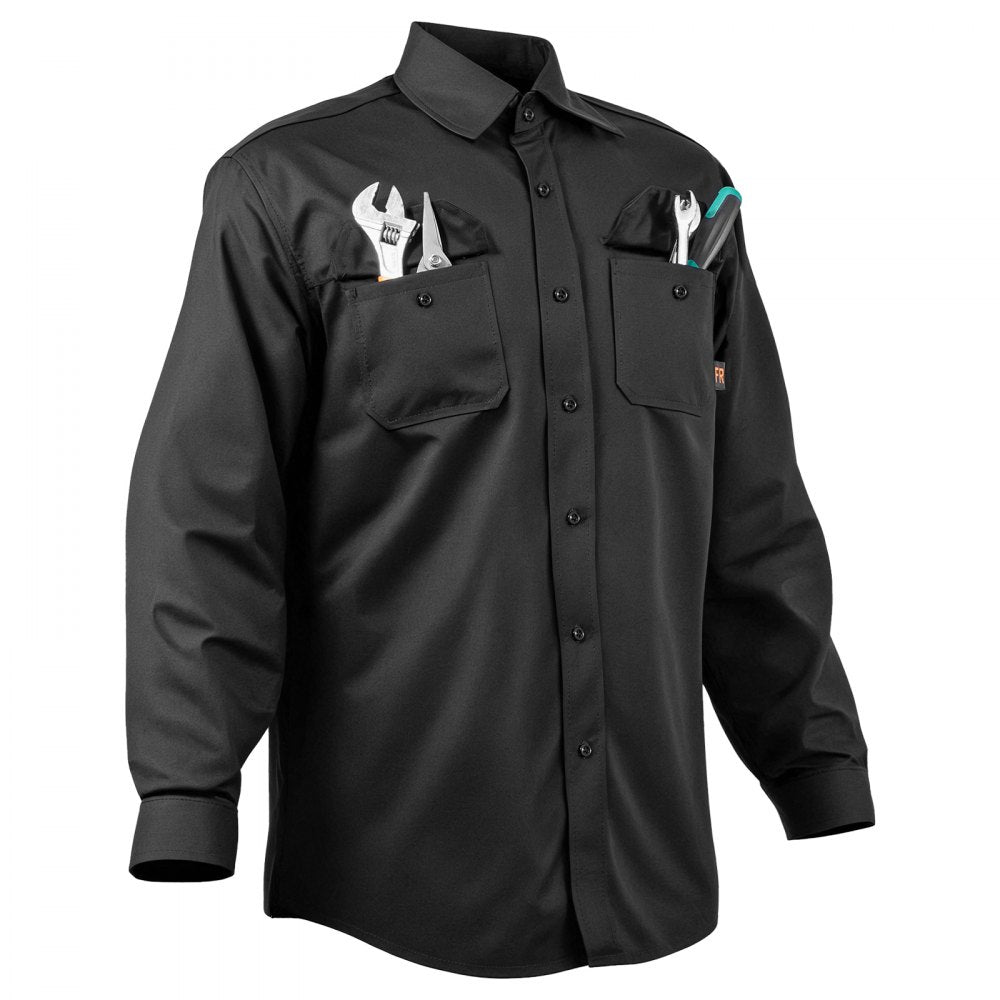 AP-6832 - 7oz Flame-Resistant Welding Jacket with Adjustable Cuffs & Pockets