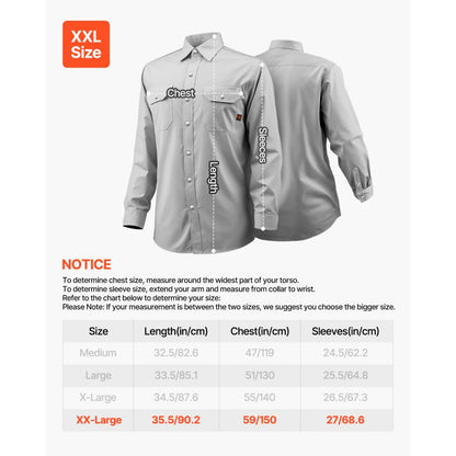 AP-6832 - Flame-Resistant Cotton Welding Jacket XXL with Pockets