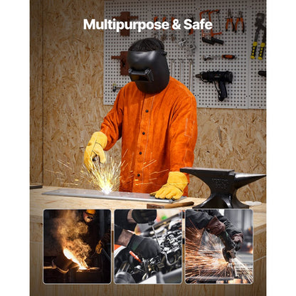 AP-7130 - Heavy-Duty Leather Welding Jacket for Optimal Flame Protection