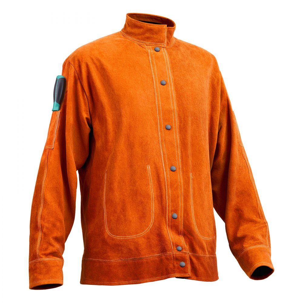 AP-7130 - XL Heavy-Duty Cowhide Welding Jacket with Flame Resistance