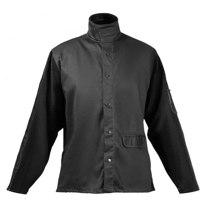 AP-2530 - Heavy Duty Flame-Resistant Welding Jacket with Leather Sleeves