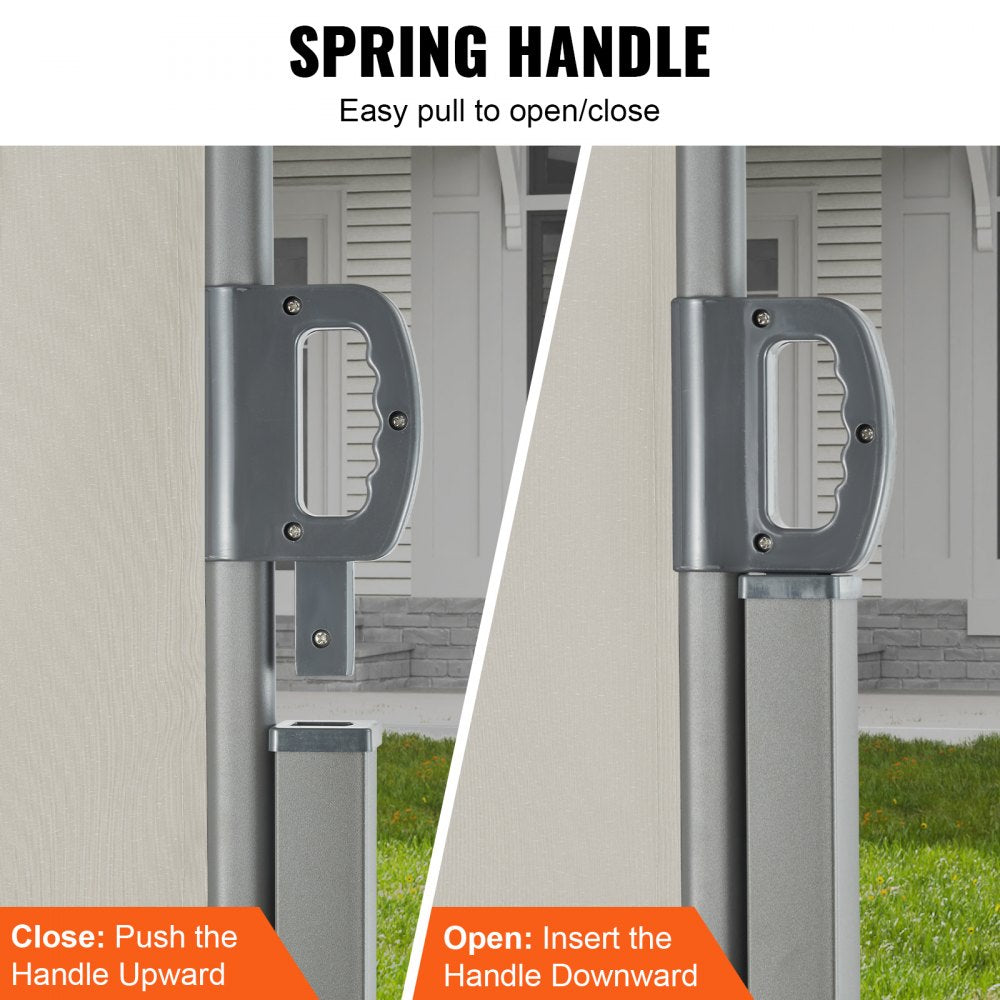 H038 - 63"x118" VEVOR Retractable Awning for Outdoor Privacy