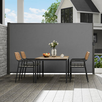 H038 - 71"x118" Durable Retractable Awning for Patio Privacy