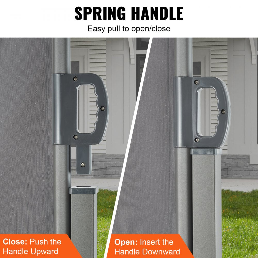 H038 - 79'' Retractable Awning with UV Protection for Outdoor Privacy