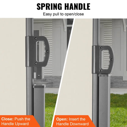 H038 - 79"x236" VEVOR Retractable Awning for Indoor/Outdoor Privacy