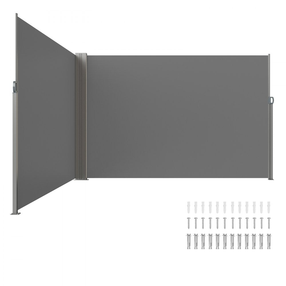 H038 - 79"x236" VEVOR Retractable Awning with UV & Wind Protection