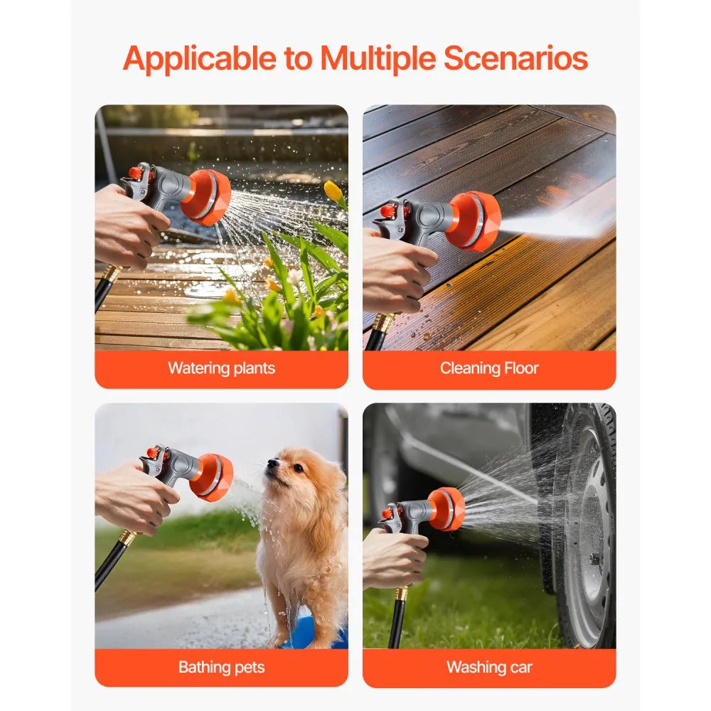 NW-S25 - 84 ft Retractable Garden Hose Reel with 9 Spray Settings