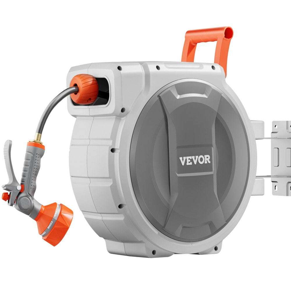 NW-S45 - Heavy-Duty 9-Pattern Retractable Hose Reel for Large Gardens